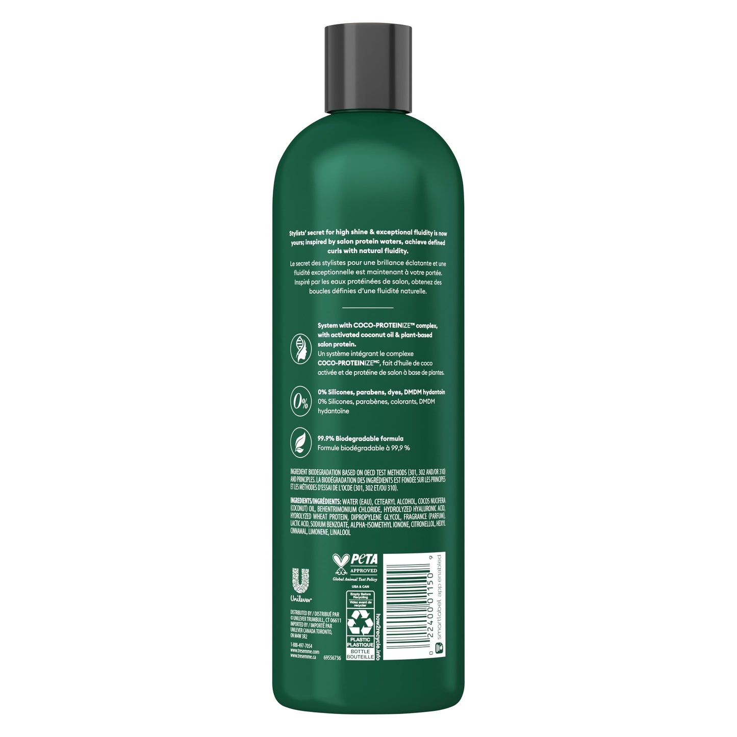 TRESemmé Cruelty-Free Pro Infusion Fluid Volume Conditioner For Full & Silky Hair Infused With Natural Coconut Droplets + Plant-Based Salon Protein + Biotin