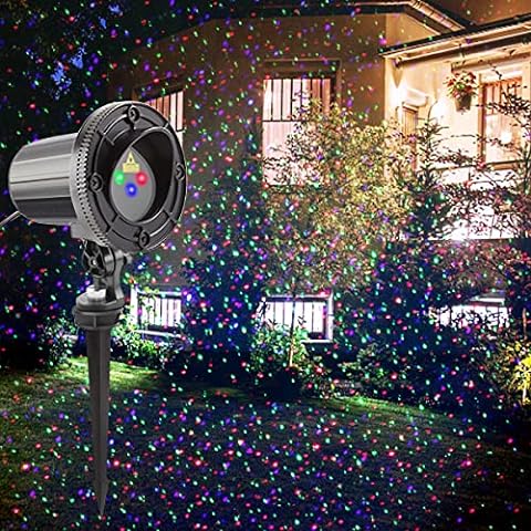 AS-SEEN-ON-TV with 9 Enhanced Modes for Spectacular Outdoor Holiday Laser Lighting with Thousands of Lights Covering 3200 Square feet, Green, 8.5 in